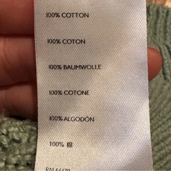 Free People Cropped Cable Knit Sleeveless Turtleneck Sweater in Mountain Mint - Picture 9 of 9